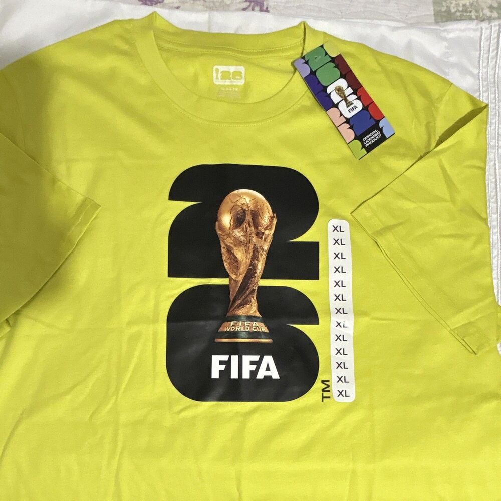 FIFA Officially Licensed Soccer Shirt T-Shirt Yellow/Black Size XL